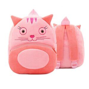 Cute Animal Plush Backpack for Toddlers Kids Gift Bag ( cat )